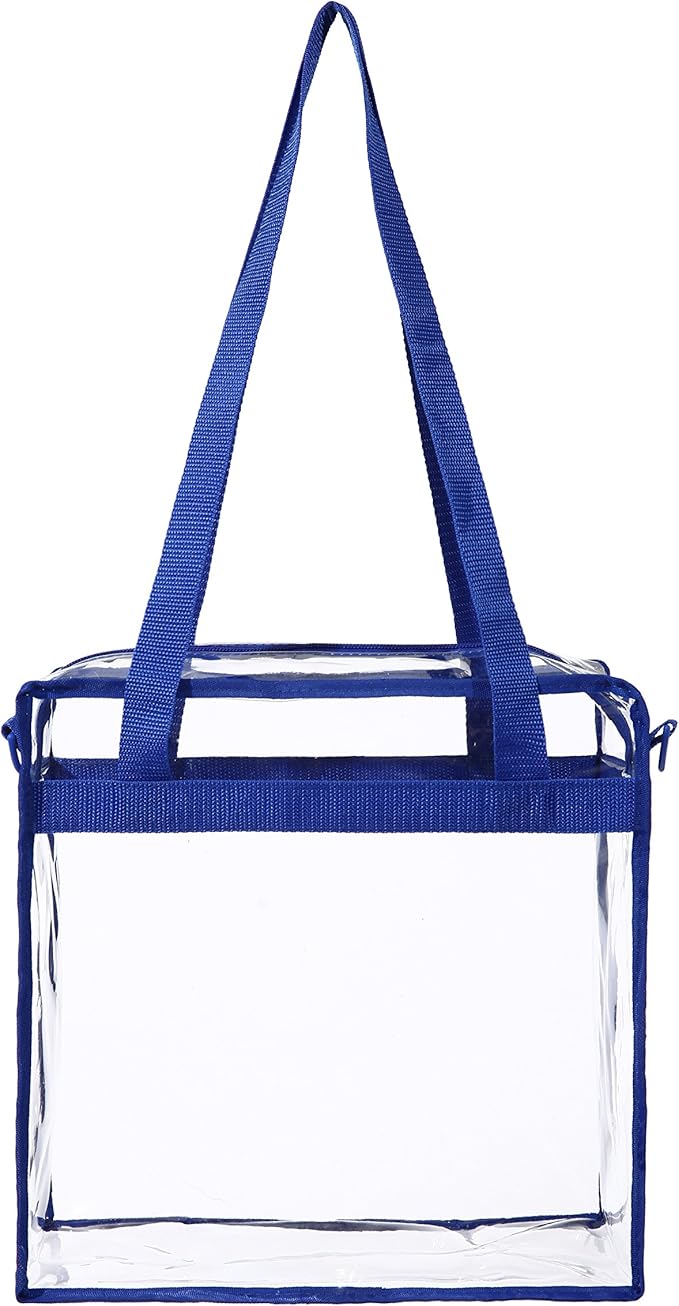 BAGAIL Clear Bags 12x6x12 Stadium Approved Clear Tote Bag - Image 5