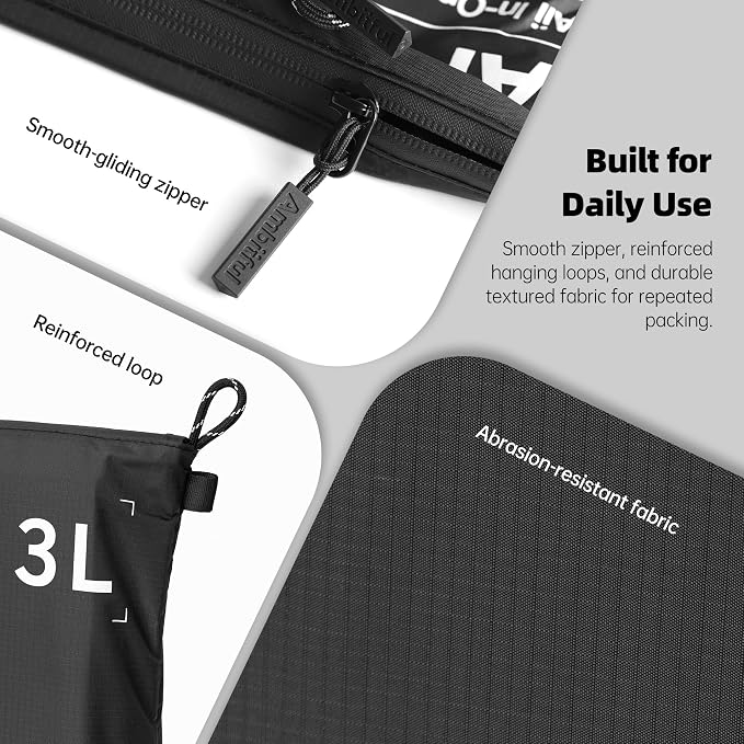 AMBITFUL AP-01 Water-Resistant Organizer Pouch, Ultra-Light Travel Storage Bag - Image 7