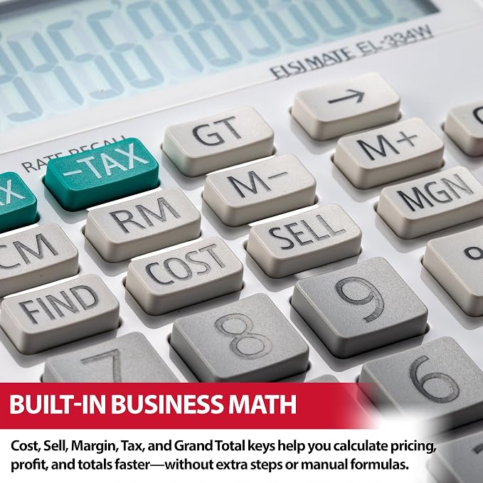 Sharp EL-334WB Business Calculator - Image 7