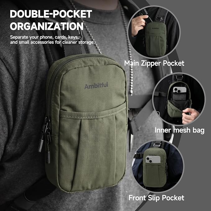 AMBITFUL Compact Sports Camera Bag, Shoulder Strap Storage Case, 3.94 x 1.57 x - Image 6