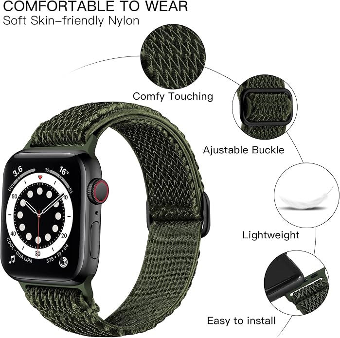 Lerobo Stretchy Nylon Solo Loop Band, Compatible - Image 2