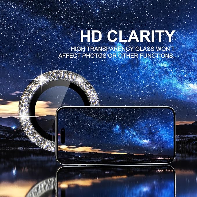 Choiche Compatible for iPhone 15 Pro/iPhone 15 Pro Max Camera Lens Protector - Image 5