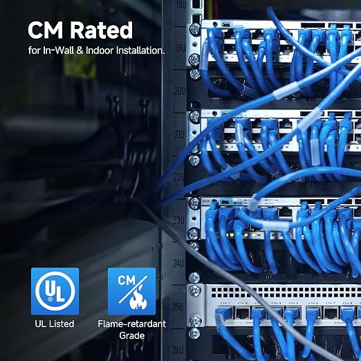 Cable Matters 10Gbps CM Rated 24AWG Stranded Cat 6 Ethernet Cable - 300ft - Image 7