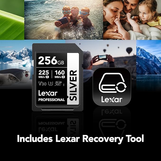 Lexar 256GB Professional Silver SD Card, - Image 7