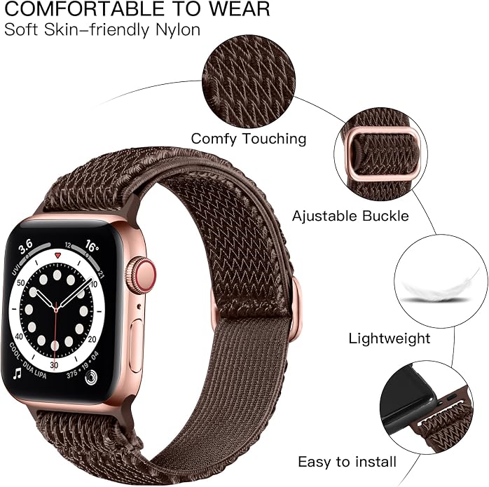 Lerobo Stretchy Nylon Solo Loop Band, Compatible - Image 2