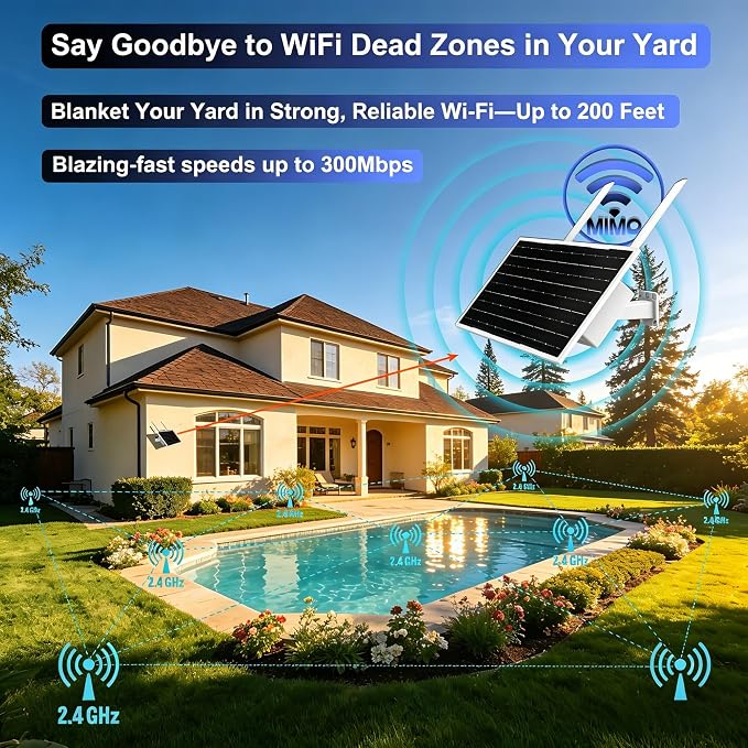 Outdoor WiFi Extender Solar Powered, WiFi Booster and Signal Amplifier | 12W - Image 6