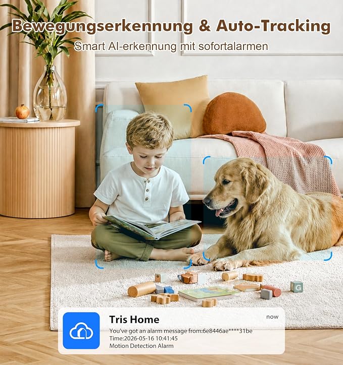 2K Wi-Fi Indoor Security Camera, 2.4/5GHz Wi-Fi Pet Cam, 3MP Camera - Image 5