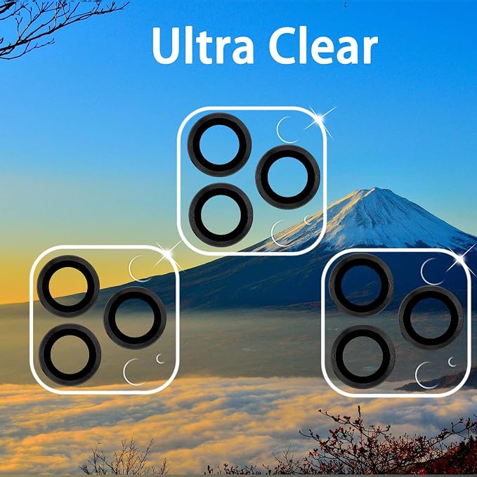 Dengduoduo 3 Pack Tempered Glass Camera Lens Protector - Image 4