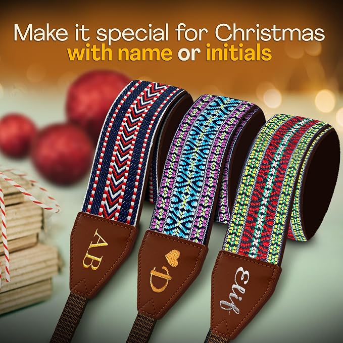 Art Tribute Custom Camera Strap California Weave- Add Your Text and We Make It - Image 5