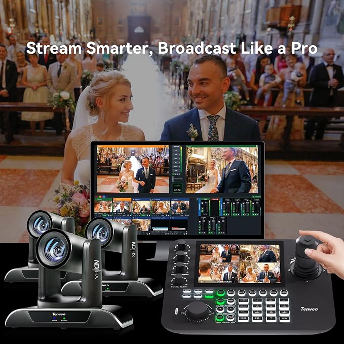 Tenveo NDI PTZ Camera AI Auto Tracking SDI/HDMI/USB3.0/LAN 30X Optical+ 8X - Image 8