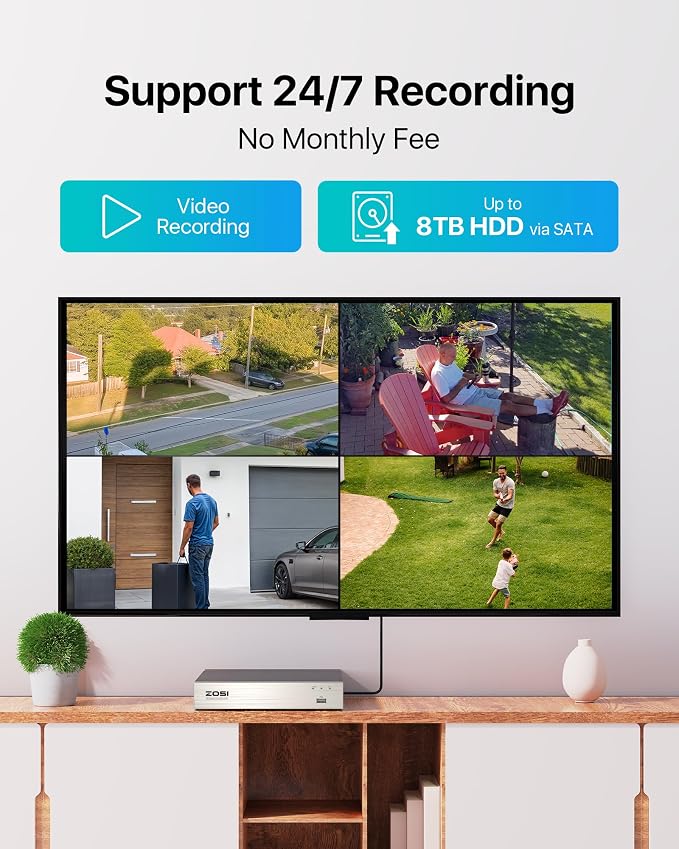 ZOSI 8CH 3K Lite Security Camera System - Image 4