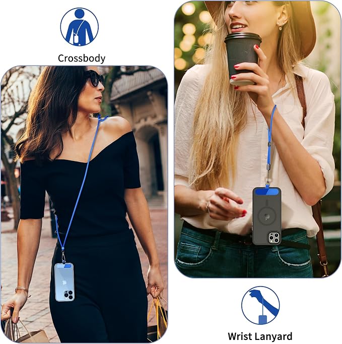 CACOE Phone Lanyard 2 Pcs-1 Pcs Adjustable Neck Strap, Universal Crossbody - Image 5