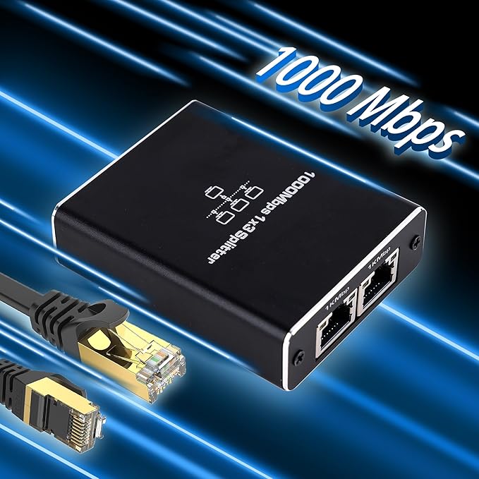 LIEZHUA Upgrade Ethernet Splitter 1 to 3 High Speed 1000Mbps, LAN - Image 2
