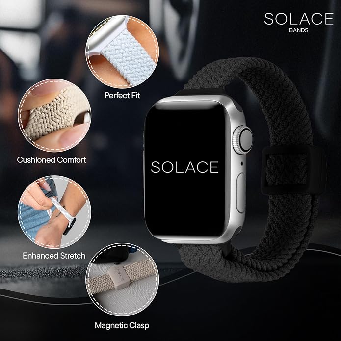 Solace Bands Imperium Adapt Wide Adjustable Nylon Braided Watch Band - Image 5