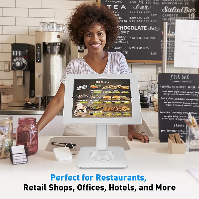 AboveTEK Anti-Theft iPad Kiosk Stand – POS iPad Security Mount - Image 2