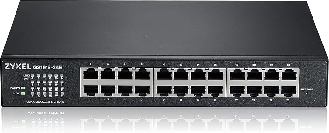 Zyxel 24 Port Ethernet Switch | Smart Managed Gigabit Network Switch | 24x GbE - Image 3