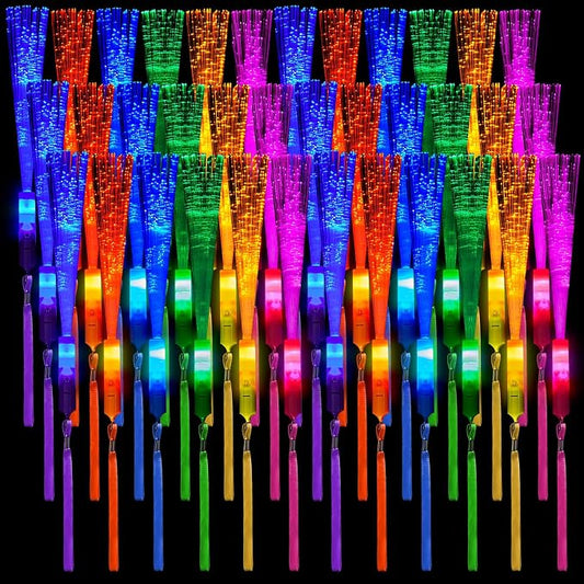 Skylety 36 Pcs Fiber Optic Wand, LED Fiber Optic Wand by Skylety