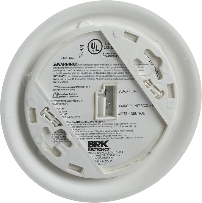 First Alert Hardwired Heat Alarm - Image 2