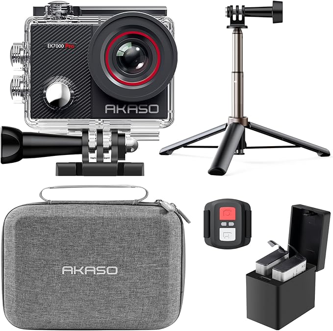 AKASO EK7000 Pro 4K30fps 20MP Action Camera EIS Ultra HD 131FT Waterproof by AKASO