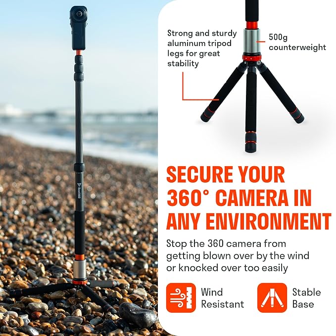 Monopod Pro Carbon Fiber Edition 360 Camera Stand, Compatible - Image 4