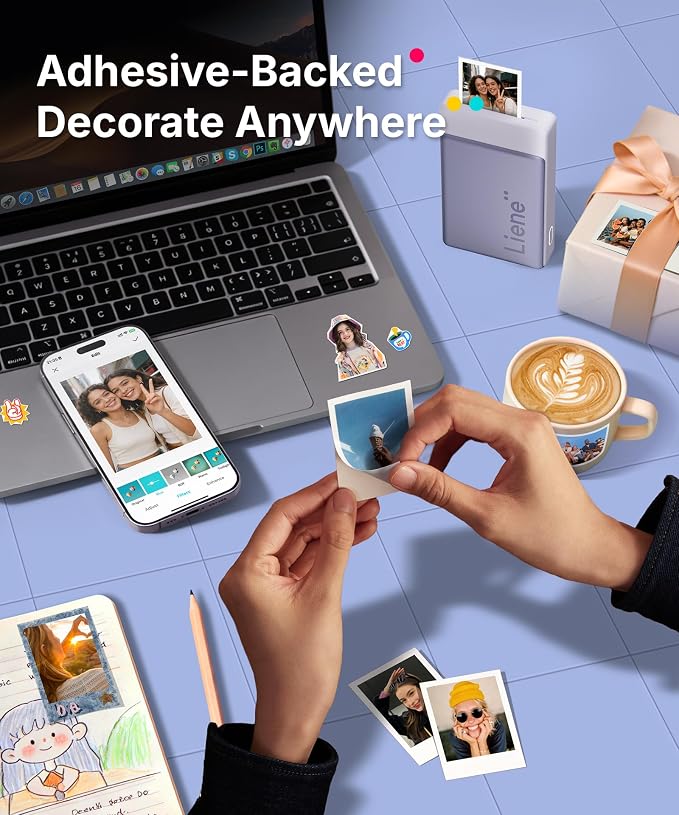 Liene Pearl N200 Pro Portable AI Photo Printer, Instant Mini Picture Printer - Image 4