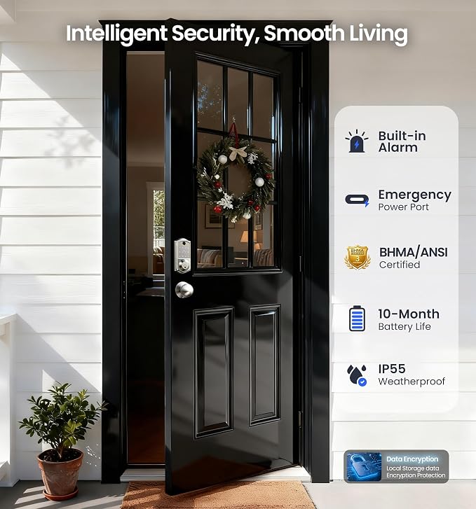 Veise VE017-K Fingerprint Smart Lock - Image 5