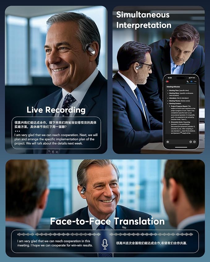 Paekole AI Translation Earbuds Real Time - Image 6