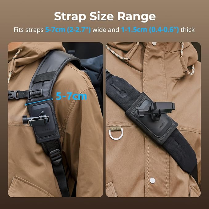 SMALLRIG Backpack Strap Mount for DJI Osmo Pocket 4 3/Action 6/5 Pro/4/Nano - Image 5