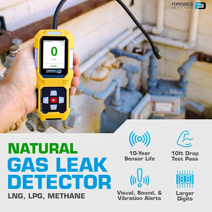 Sewer Leak Detector | 10ft Drop Test Pass | Upgraded 10-Year Sensor Life | - Image 3