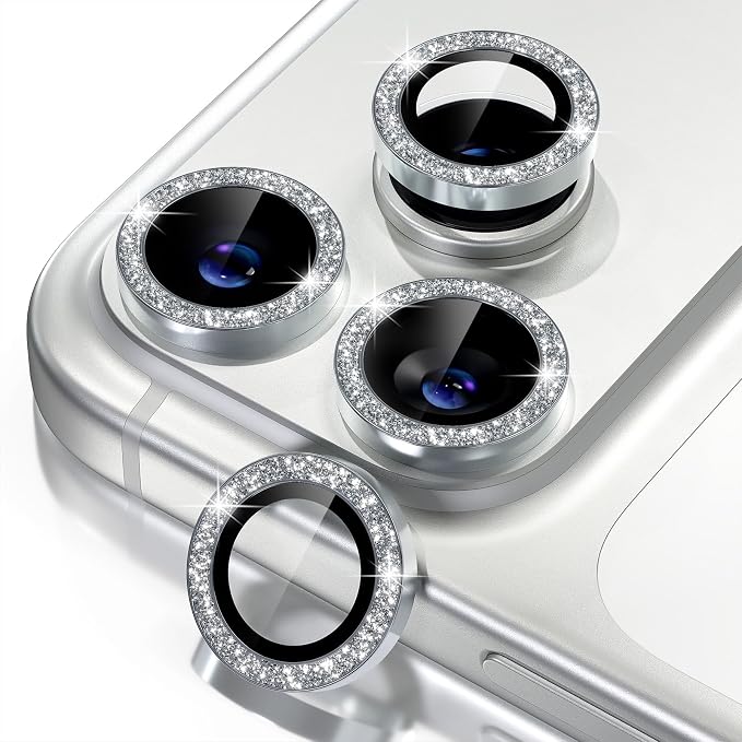Misea Compatible for iPhone 17 Pro/iPhone 17 Pro Max Camera Lens Protector Bling by Misea