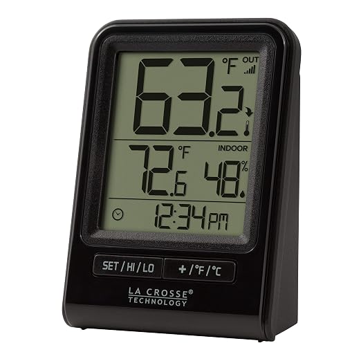 La Crosse Technology 308-1409BT-CBP Black Wireless Temperature & Humidity - Image 3