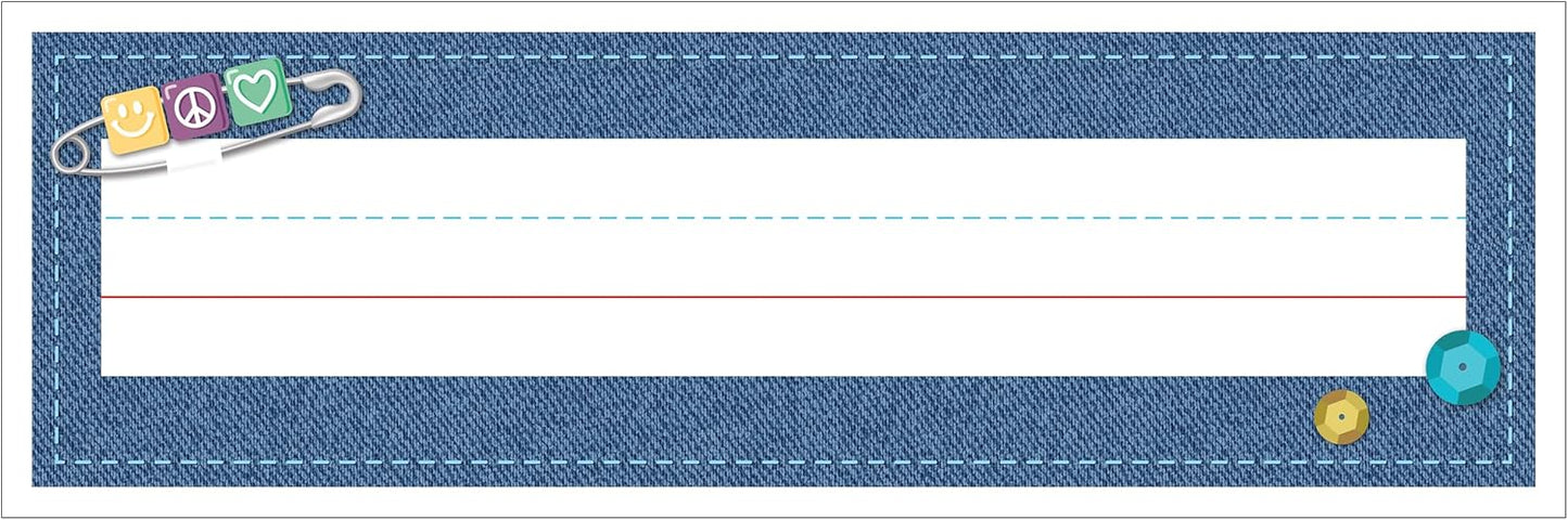 Carson Dellosa Crafty and Cool 36PC Name Labels for Kids, Tags for Labeling Classroom, School Supplies, Desk Organizer, and Locker Organization, Teacher Decor