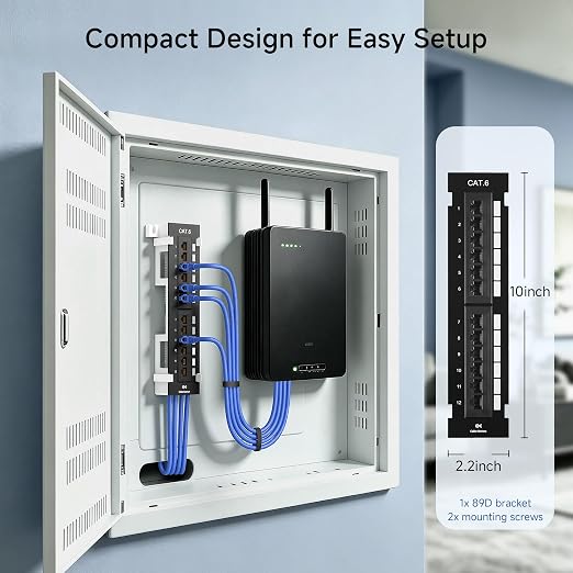 Cable Matters Mini 12-Port Vertical Patch Panel - Image 5