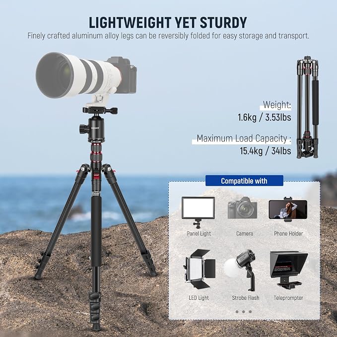 NEEWER 77" Camera Tripod Monopod - Image 2