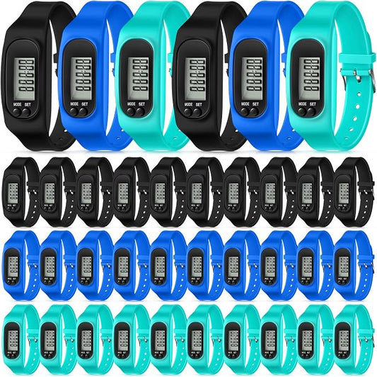 Geyoga Pedometer for Walking Steps and Miles Pedometer Watch Silicone Steps by Geyoga