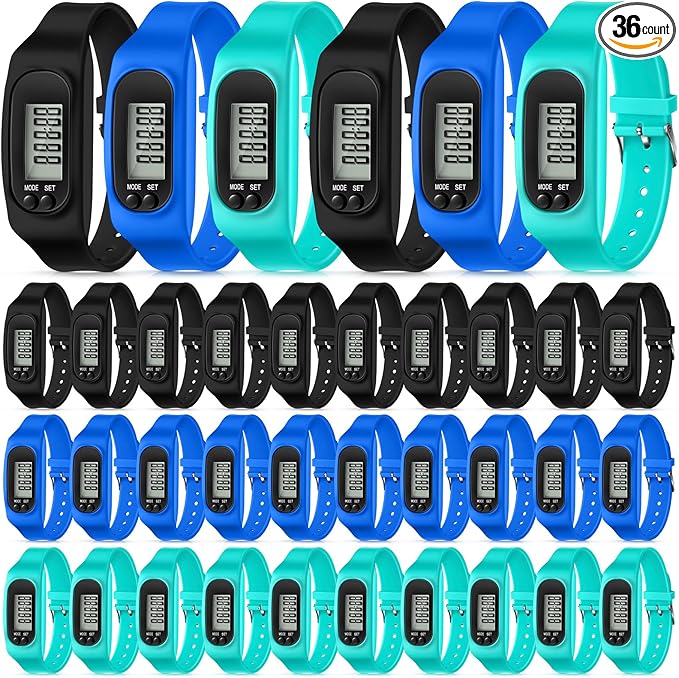 Geyoga Pedometer for Walking Steps and Miles Pedometer Watch Silicone Steps by Geyoga