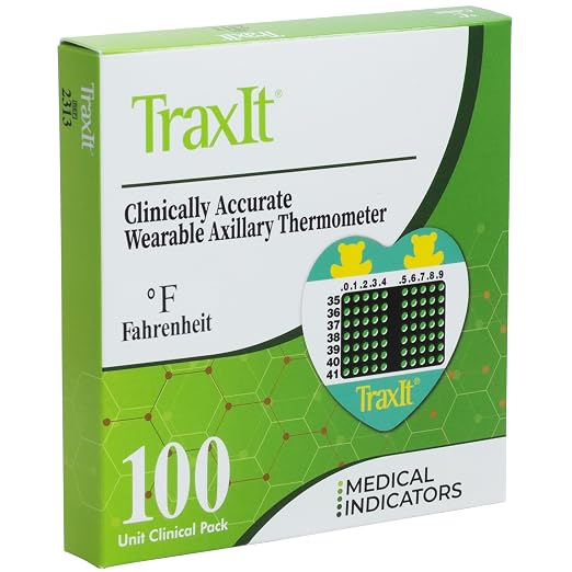 Underarm Thermometer Sticker for Kids, Babies 6+ Months — Wearable for Up to 48 by TRAXIT