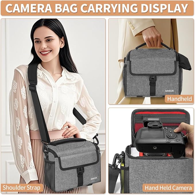 GMAK Camera Bag for Photographers, Anti-shock Camera Shoulder Bags - Image 7