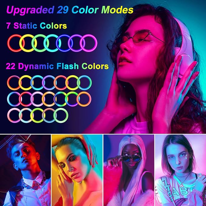 STALLY 12.3" Ring Light with Stand 75" Tall and 2 Phone Holder, Ring Light - Image 3