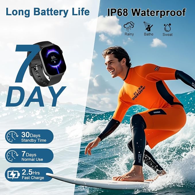 Smart Watch for Men Women, 1.95"HD 2025 New Smartwatches - Image 7