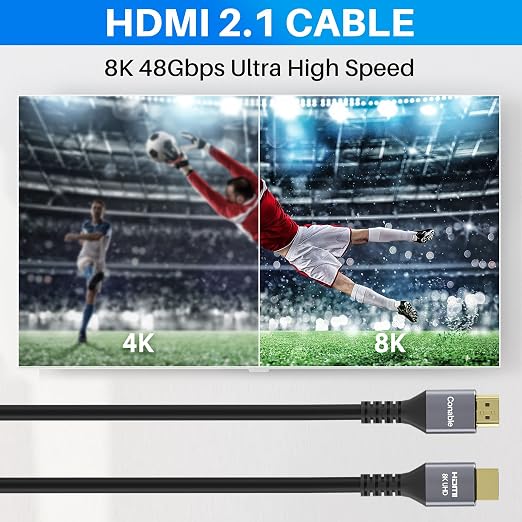 HDMI® Cable, Heavy-Duty 8K HDMI® Cable 25FT, 48Gbps Ultra HD Cord, Supports - Image 3