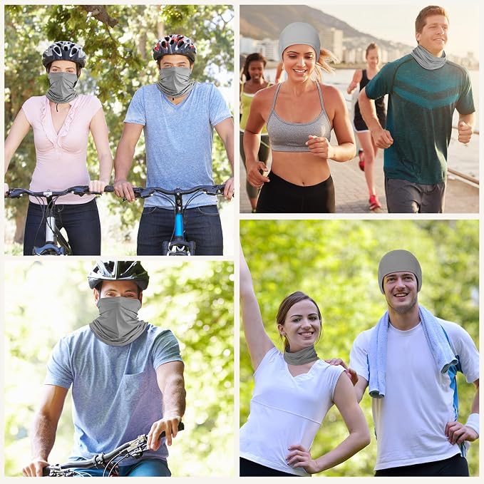Geyoga 6 Pieces Summer UV Protection Cooling Neck Gaiter Face Clothing Neck - Image 3