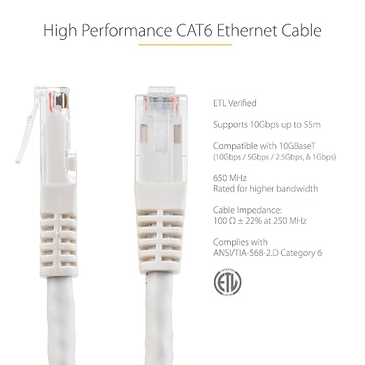 StarTech 100ft CAT6 Ethernet Cable - Image 2
