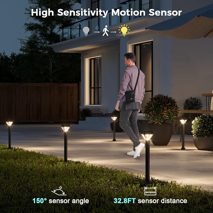 XMCOSY+ Smart Solar Pathway Lights, 150LM RGBCW Color Changing Landscape - Image 6