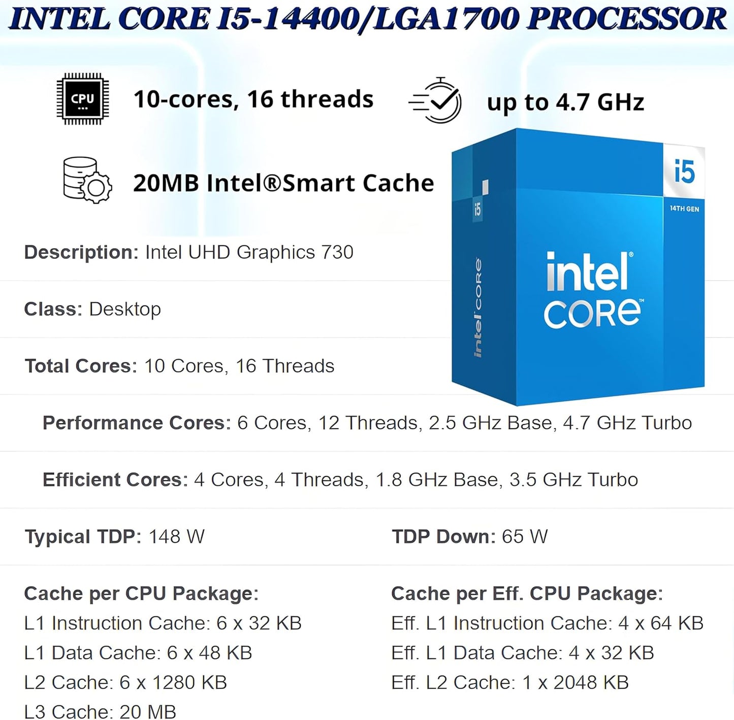 Dell Desktop Computers Tower PC for Home Business Student, 14th Gen Intel Core i5-14400 (Beat i7-13620H), 64GB DDR5 RAM, 2TB PCIe SSD, WiFi Adapter, DisplayPort, HDMI, Type-C, Windows 11 Pro