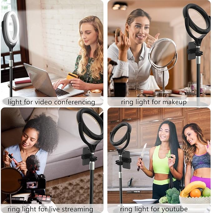 8 inch Desk Ring Light with Stand - Image 2