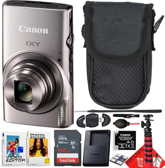 Canon PowerShot IXY 650 / ELPH 360 HS Compact Digital Camera 12x Optical Zoom by Amazon+Renewed