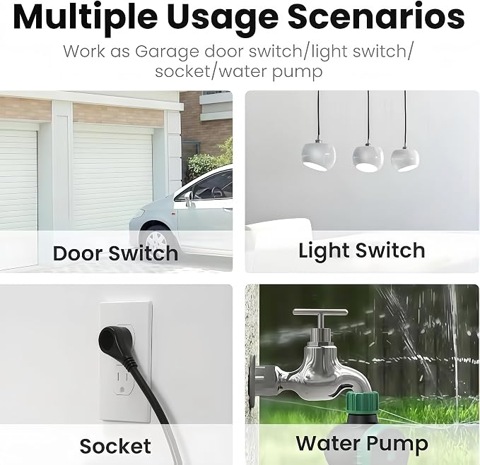 Tuya Smart WiFi 5V garage door opener controller Garage Open Close Monitor - Image 9