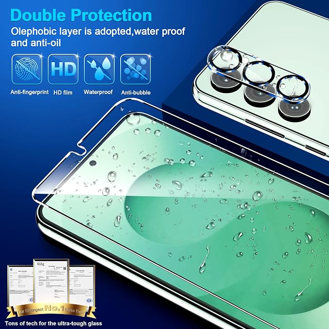 firtstnow 3 Pack for Samsung Galaxy S25 Plus Screen Protector Tempered Glass + - Image 6
