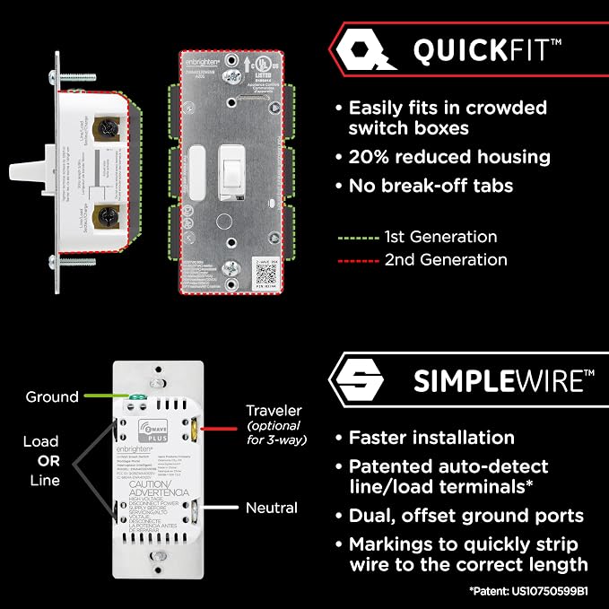 Enbrighten Z-Wave Plus Smart Switch - Image 2